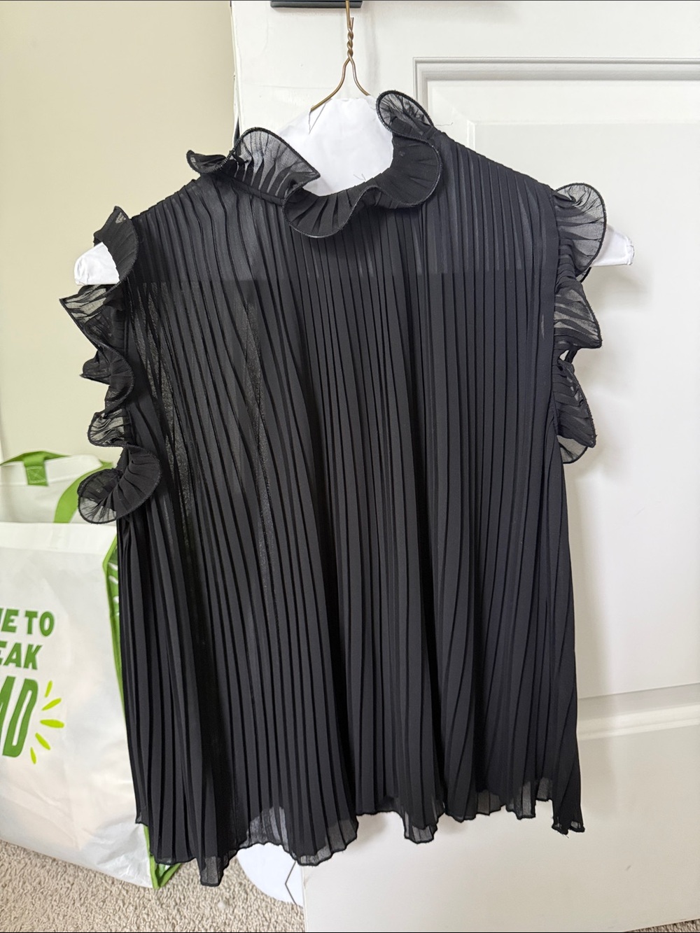 Zara pleated top